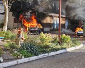 Damaged hospital in Kherson