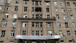 Damaged hospital in Kherson