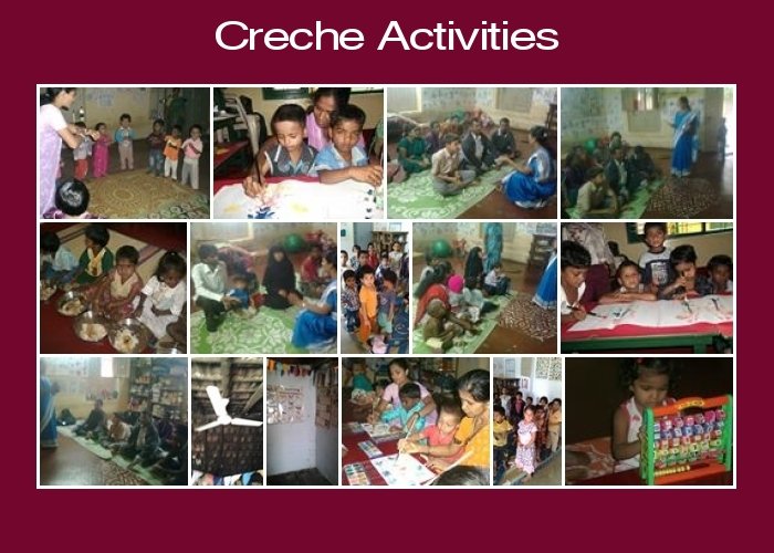 Activities at the Creches