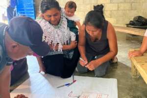 Workshop on installing rainwater systems.