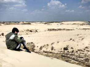 Volunteers in the desert