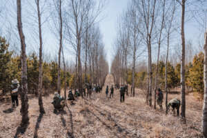 Volunteers in the MTP forest planted in early year
