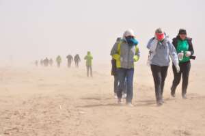 Sand storm hit