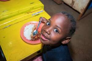 Feed a special birthday meal to 200 children