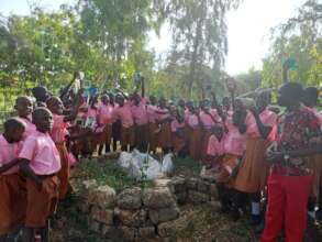 Keyhole gardens at school