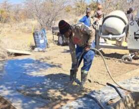 Constructing the new pangolin rehabilitation unit