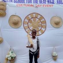 Tersoo at his cultural day in school