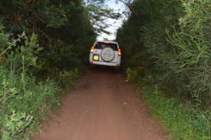 PCAU old vehicle on the way to upcountry settings
