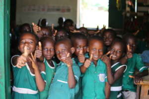 Children in kindergarten are loving learning