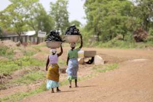 Typical streets in northern Ghana's villages