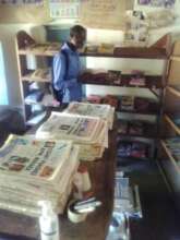Chimwemwe..at home in the Library