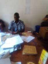 Our accounts clerk at work!