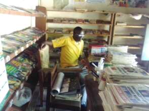 "Happy" our Librarian, keeping Hope alive!