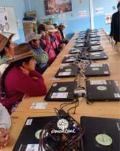 Parents and caregivers wait for Beca 18 students