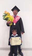 Hector Raul and his brother celebrating graduation