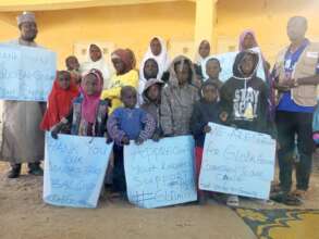 Action picture during distribution