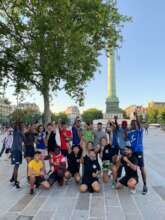 Boxing team after a training, Paris
