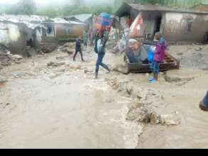 flooding water into peoples houses