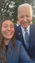 Omny Miranda Martone with President Joe Biden
