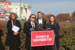 SVPA Founder and CEO speaking at podium