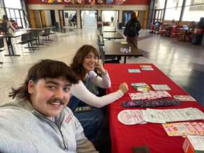 Members of the UArk SVPA Chapter tabling