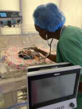 Dr in Mulago SCBU.