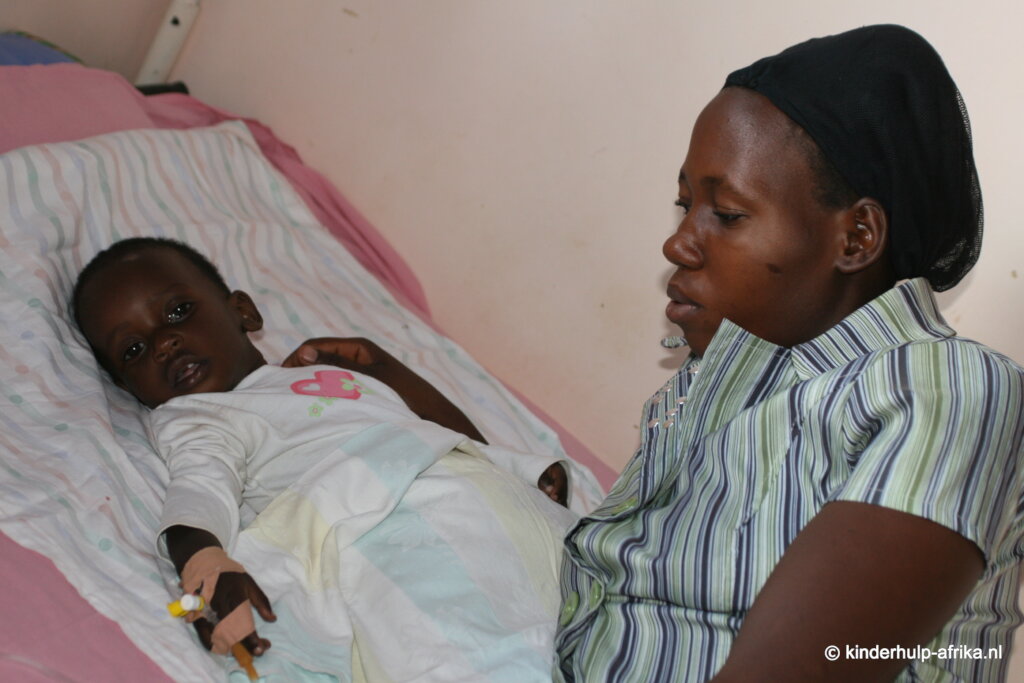 Child receiving medical care