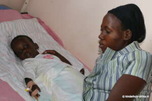 Child receiving medical care