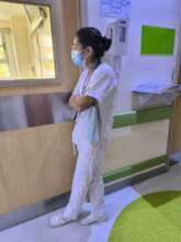 Lilian observes her patients.