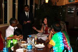 Ms. Rockwell, Dr. Koshy, students, AfhVP project