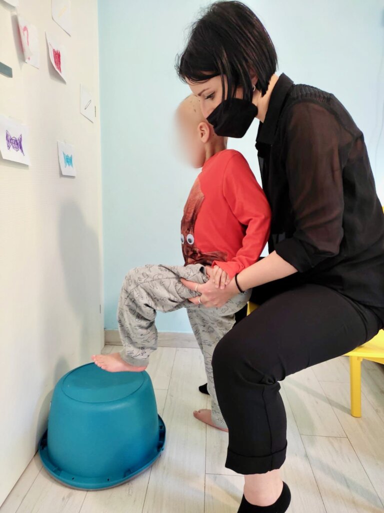 Home rehabilitation for 50 child with brain tumor