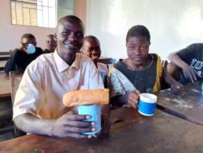 Providing food for children at the Day Centre