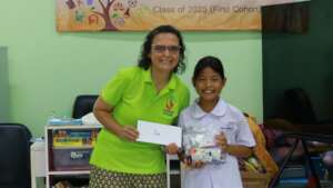 Receiving stationary packs and money