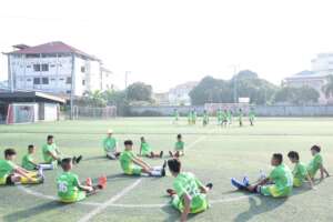 Having some fun and playing together