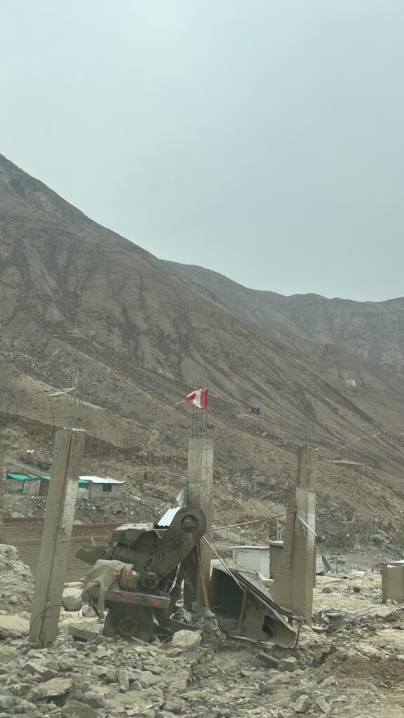 Cyclone Yaku in Rio Seco (Cieneguilla, Lima-Peru)