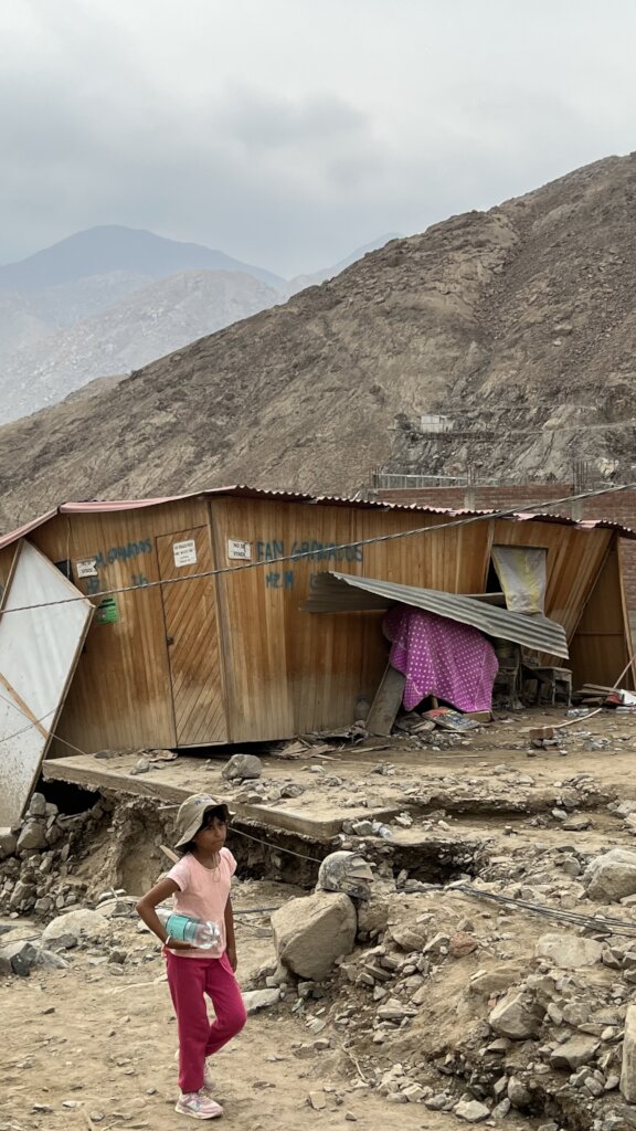 Cyclone Yaku in Rio Seco (Cieneguilla, Lima-Peru)