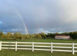 Double Rainbow we saw on our work day!