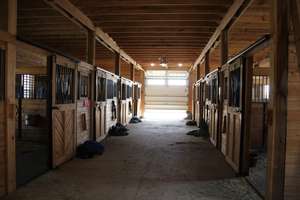 One wing of Hilltop's stables