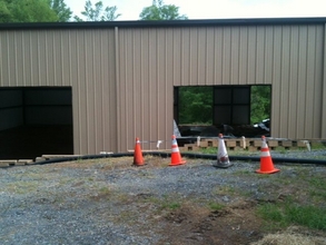 Indoor Arena Walls in Place