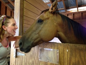 Laura Making a Friend