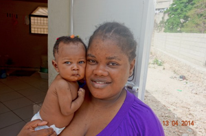 Princess at her home in Haiti