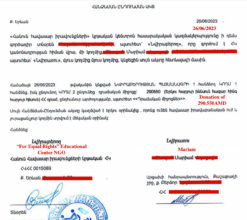 Document signed by Mariam