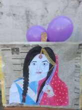 skitches and art made presented by the students