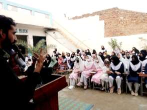 students briefed during the orientation