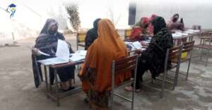 Parents and staff during PTM