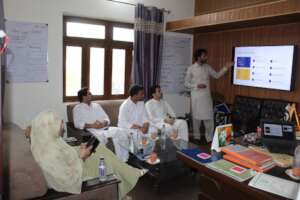 Higher education inspection team visit.