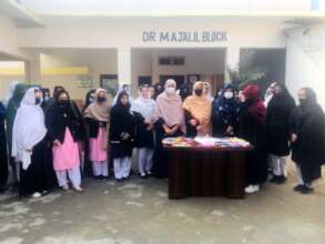 students celebrating new year