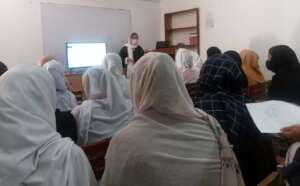 Students during the session