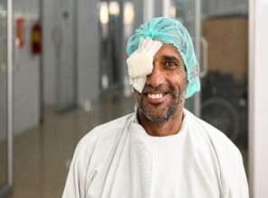 Kamran after the surgery at LRBT