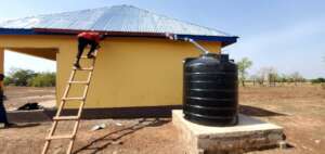 A rainwater catchment system.